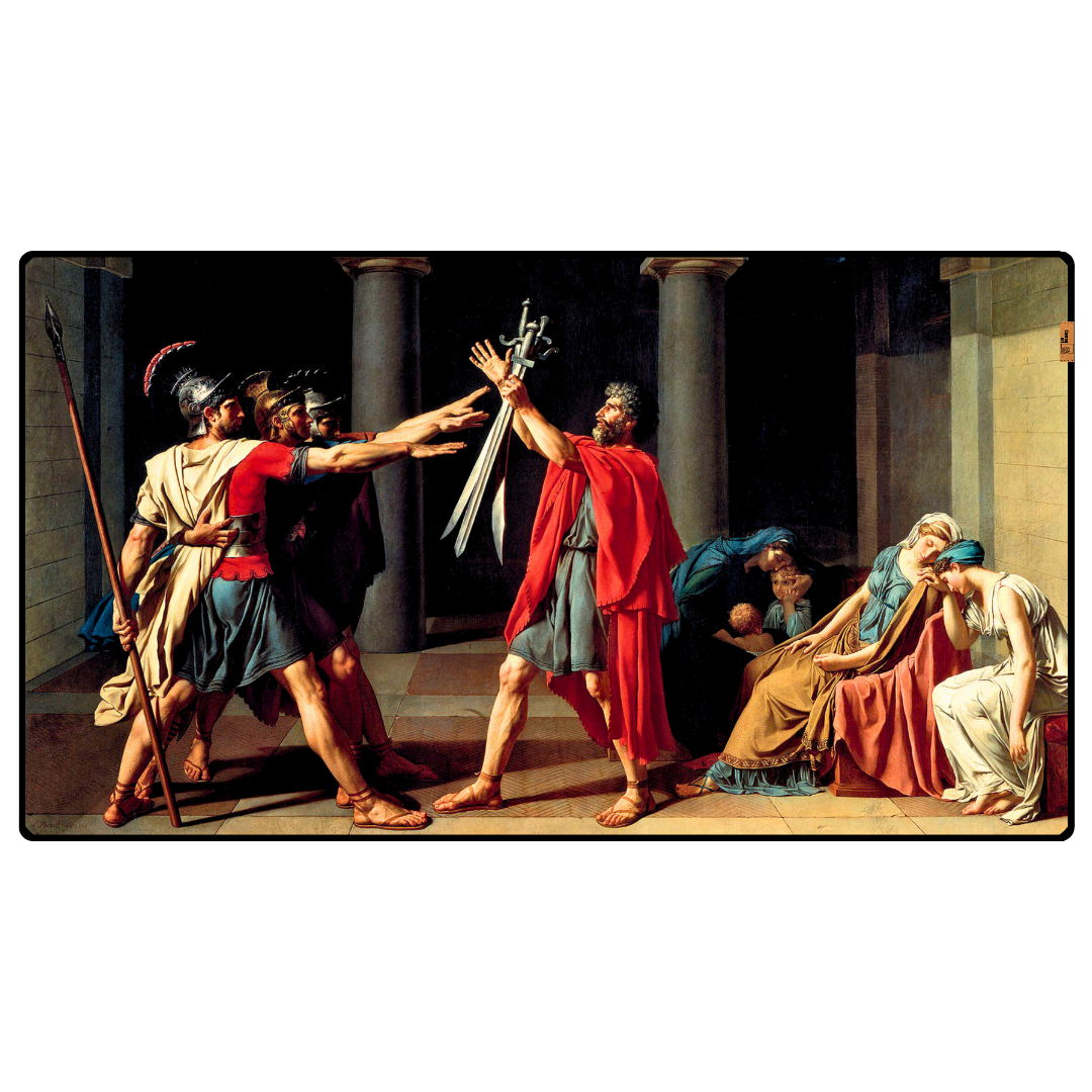 Horas Kardeşlerin Yemini (The Oath of the Horatii) - Jacques-Louis David - Mosuse Pad & Masa Matı