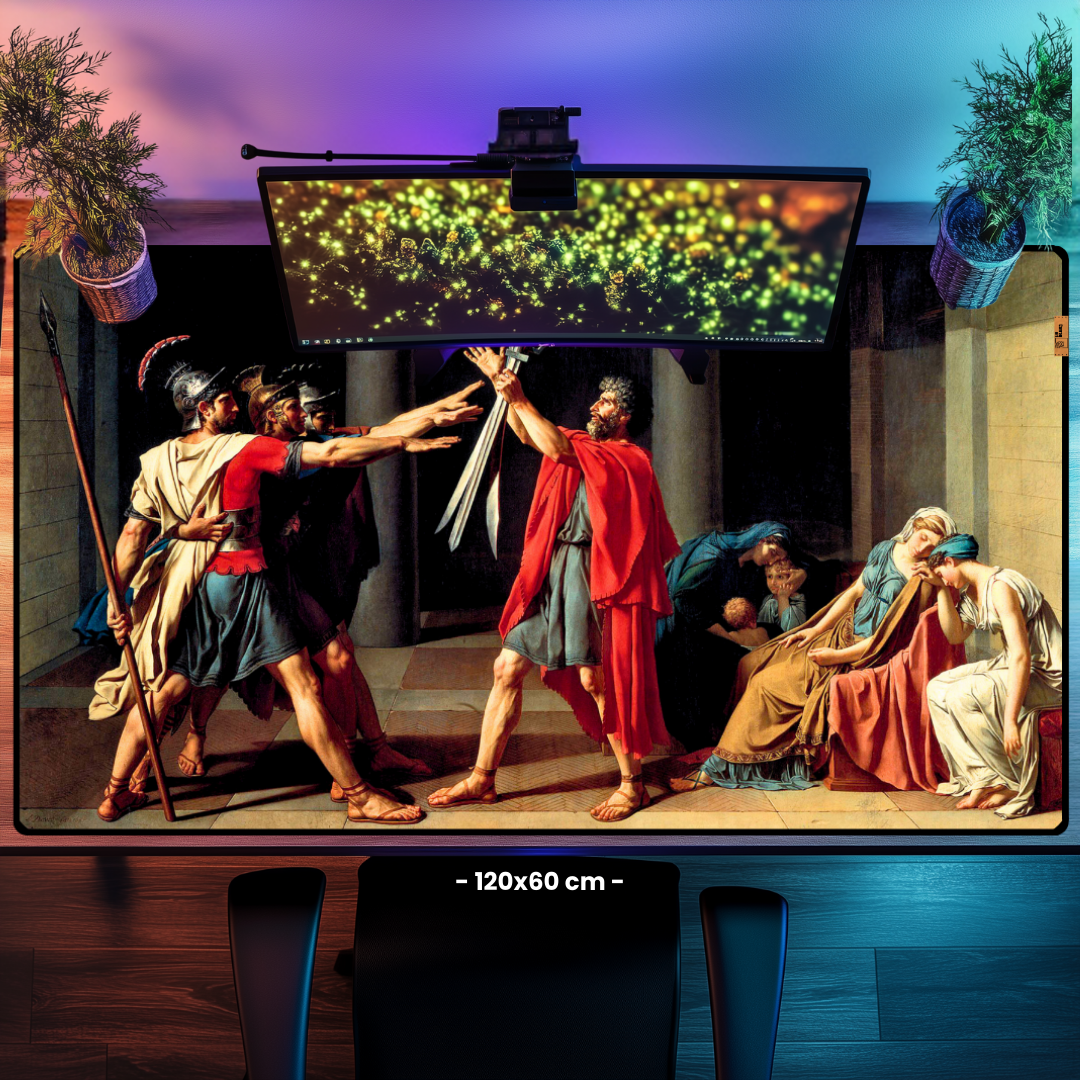 Horas Kardeşlerin Yemini (The Oath of the Horatii) - Jacques-Louis David - Mosuse Pad & Masa Matı