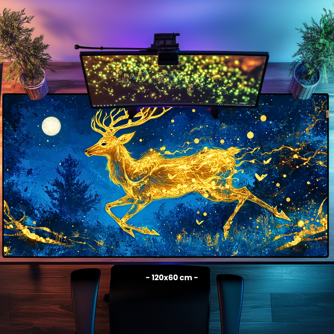Altın Geyik - Mouse Pad & Masa Matı
