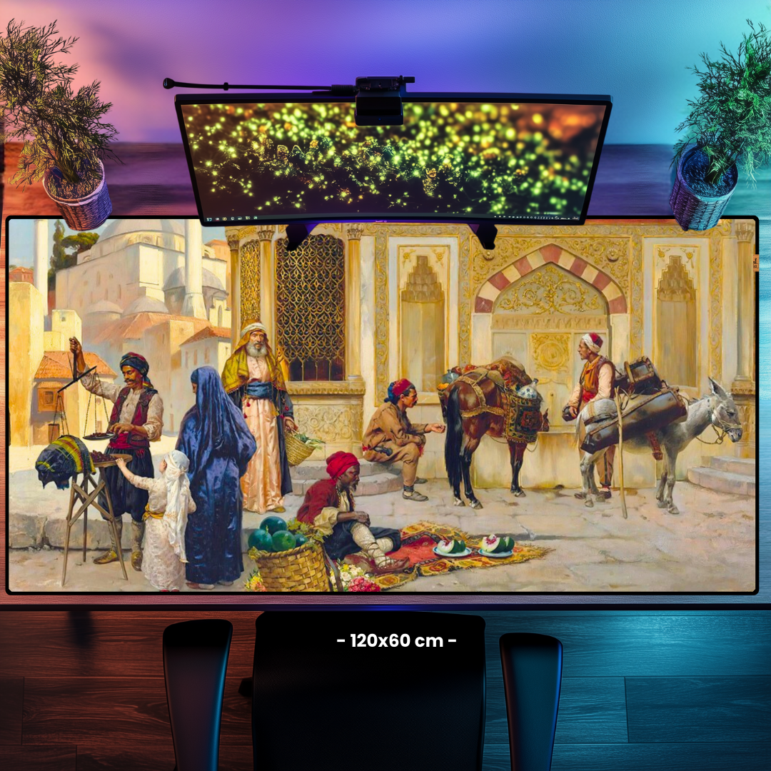 Üçüncü Ahmed Çeşmesi İstanbul (The Fountain Of Ahmed III Istanbul) - Rudolph Ernst - Mouse Pad & Masa Matı