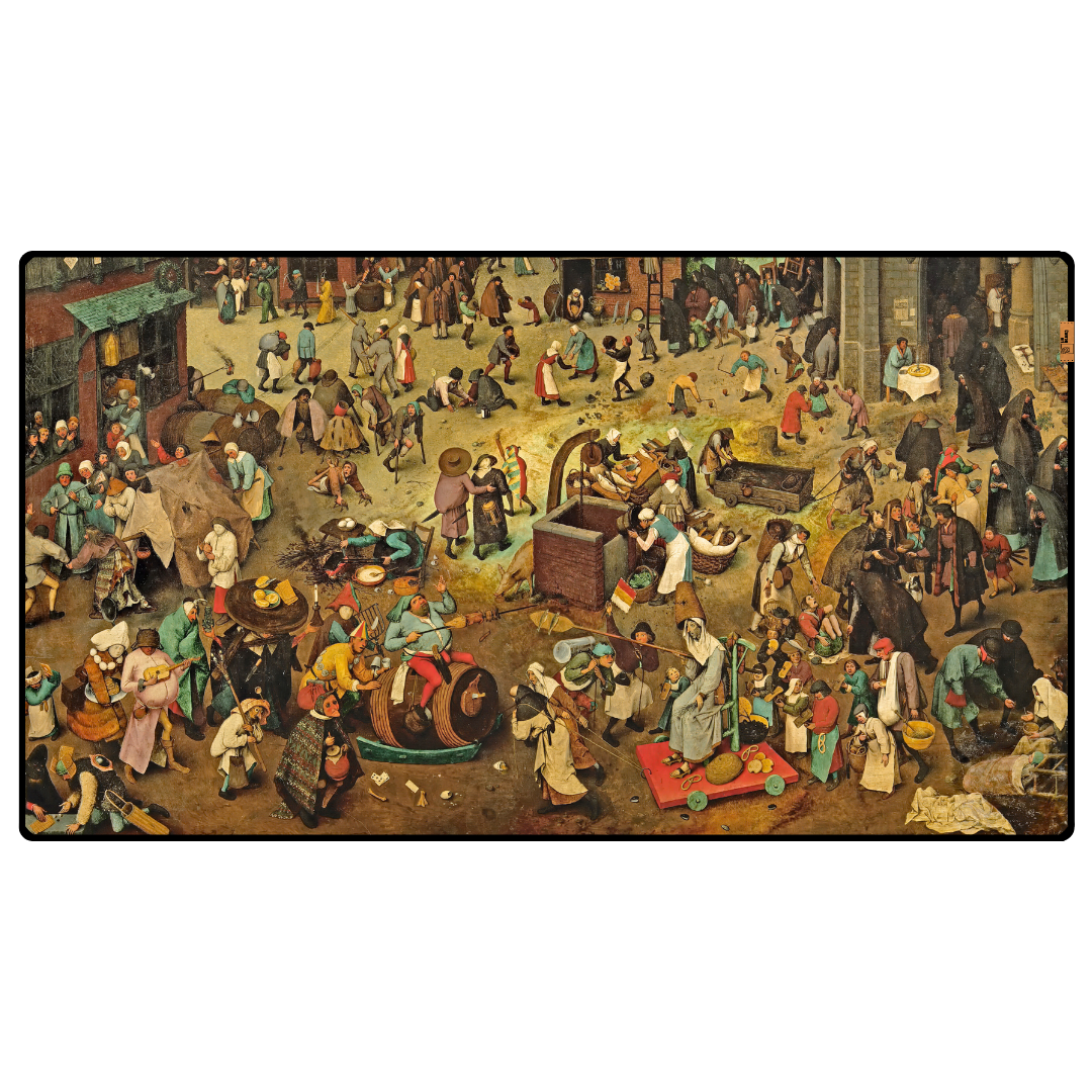 Karnaval ve Perhiz Arasındaki Savaş (The Fight Between Carnival and Lent) - Pieter Bruegel the Elder - Mouse Pad & Masa Matı