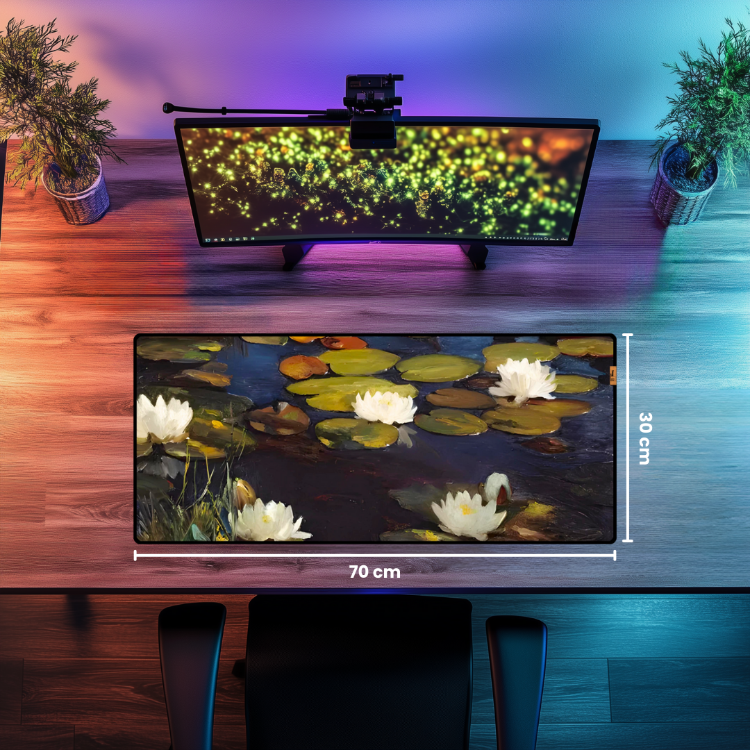 Nilüferler (Water Lilies) - Albert Edelfelt - Mouse Pad & Masa Matı