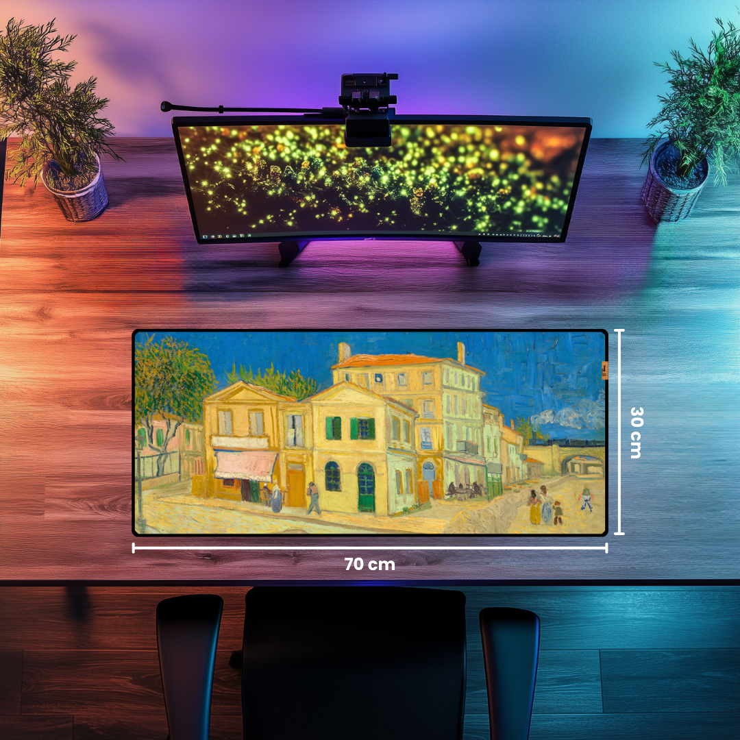 Sarı Ev (The Yellow House) - Vincent Van Gogh - Mouse Pad & Masa Matı