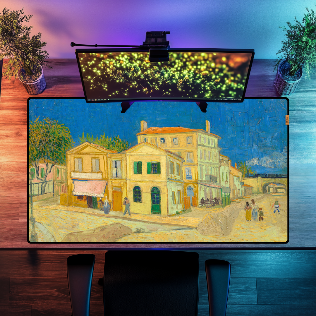 Sarı Ev (The Yellow House) - Vincent Van Gogh - Mouse Pad & Masa Matı