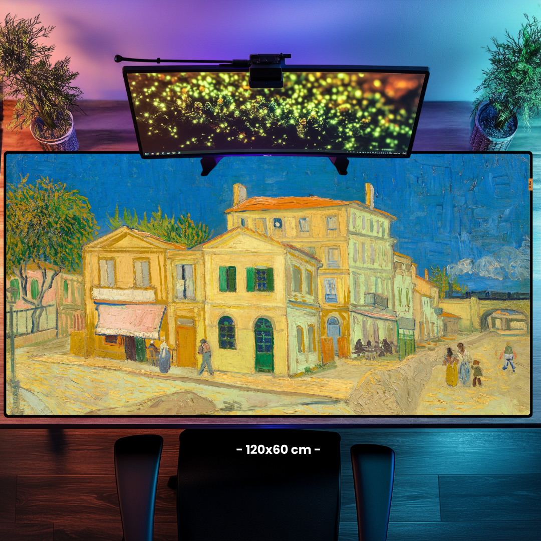 Sarı Ev (The Yellow House) - Vincent Van Gogh - Mouse Pad & Masa Matı