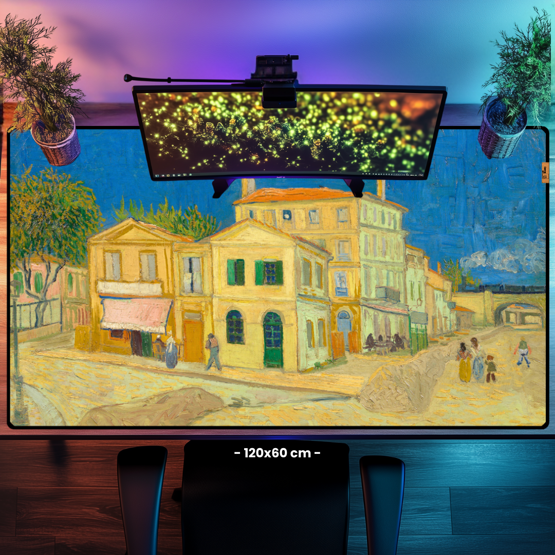 Sarı Ev (The Yellow House) - Vincent Van Gogh - Mouse Pad & Masa Matı