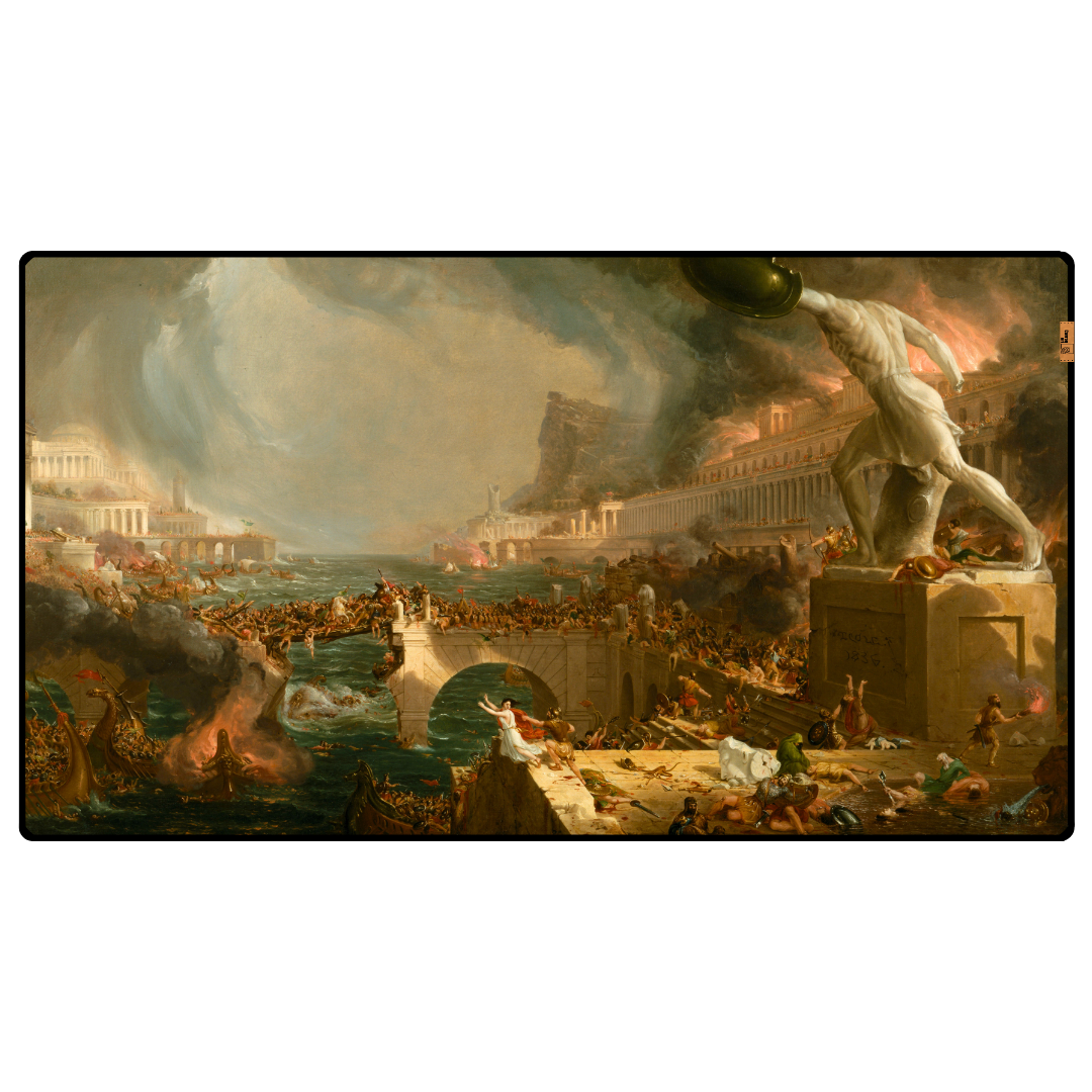 İmparatorluğun Rotası Yıkım (The Course of Empire Destruction) - Cole Thomas - Mouse Pad & Masa Matı