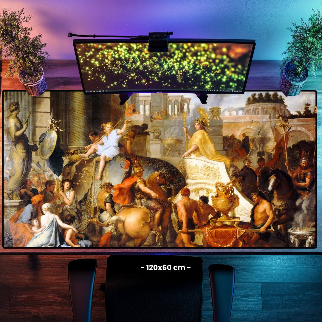 İskender'in Babil'e Girişi (Entry of Alexander into Babylon) - Charles Le Brun - Mouse Pad & Masa Matı