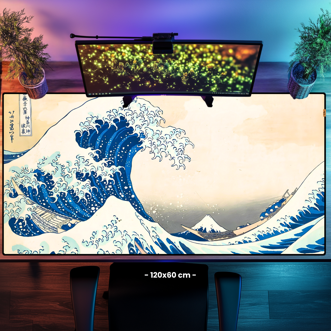 Kanagawa Açıklarındaki Büyük Dalga (The Great Wave off Kanagawa) - Katsushika Hokusai - Mouse Pad & Masa Matı