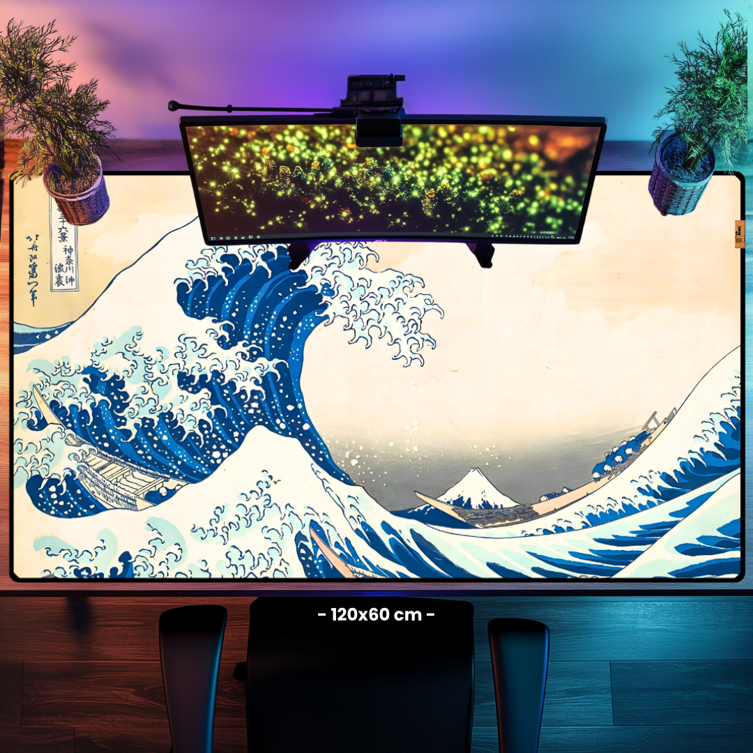 Kanagawa Açıklarındaki Büyük Dalga (The Great Wave off Kanagawa) - Katsushika Hokusai - Mouse Pad & Masa Matı