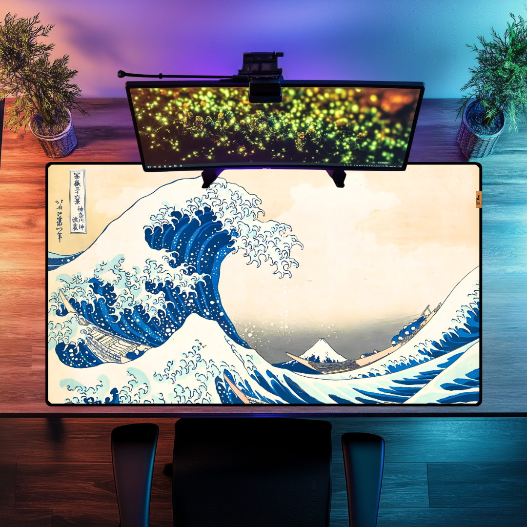 Kanagawa Açıklarındaki Büyük Dalga (The Great Wave off Kanagawa) - Katsushika Hokusai - Mouse Pad & Masa Matı