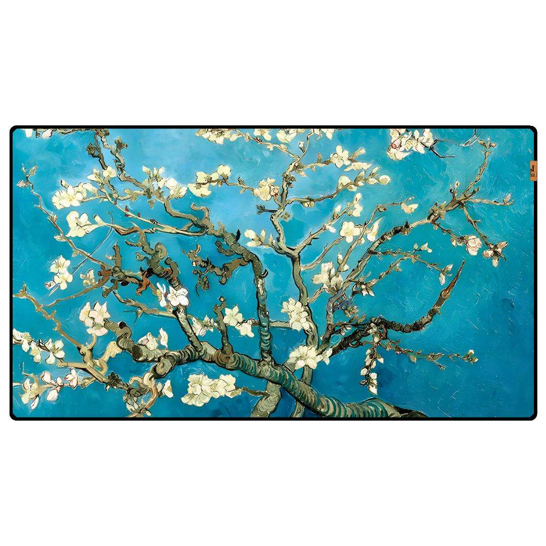 Çiçek Açan Badem Ağacı (Almond Blossoms) - Vincent van Gogh - Mouse Pad & Masa Matı