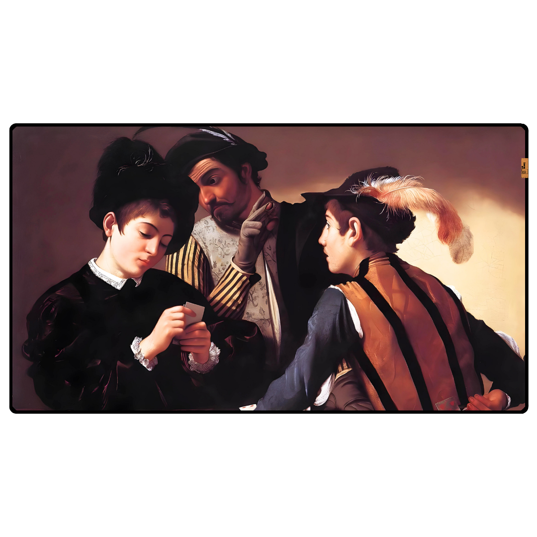 Hilekarlar (The Cardsharps) - Caravaggio - Mouse Pad & Masa Matı