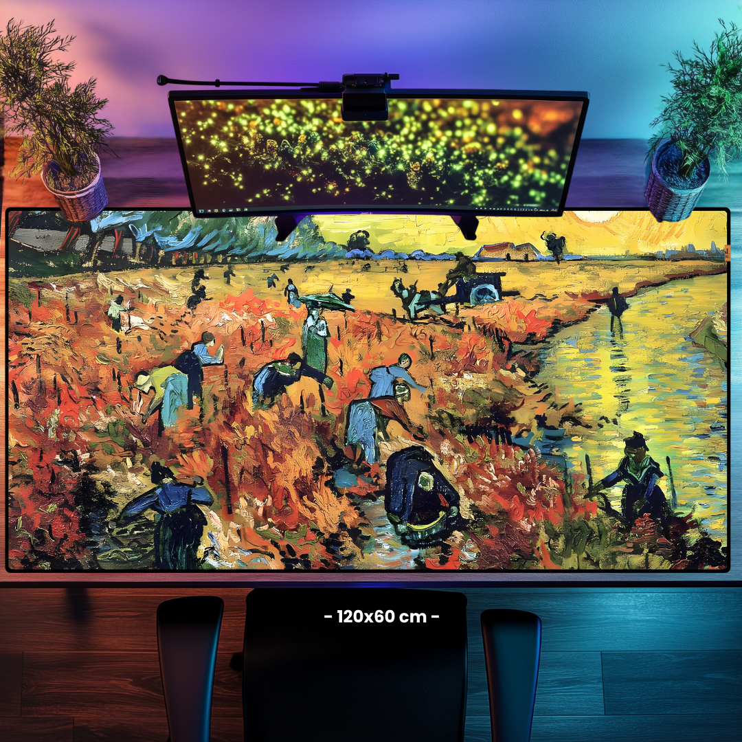 Kırmızı Üzüm Bağı The Red (Vineyard) - Vincent van Gogh - Mouse Pad & Masa Matı