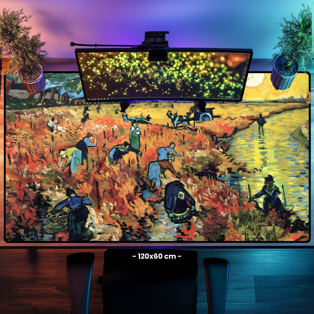 Kırmızı Üzüm Bağı The Red (Vineyard) - Vincent van Gogh - Mouse Pad & Masa Matı
