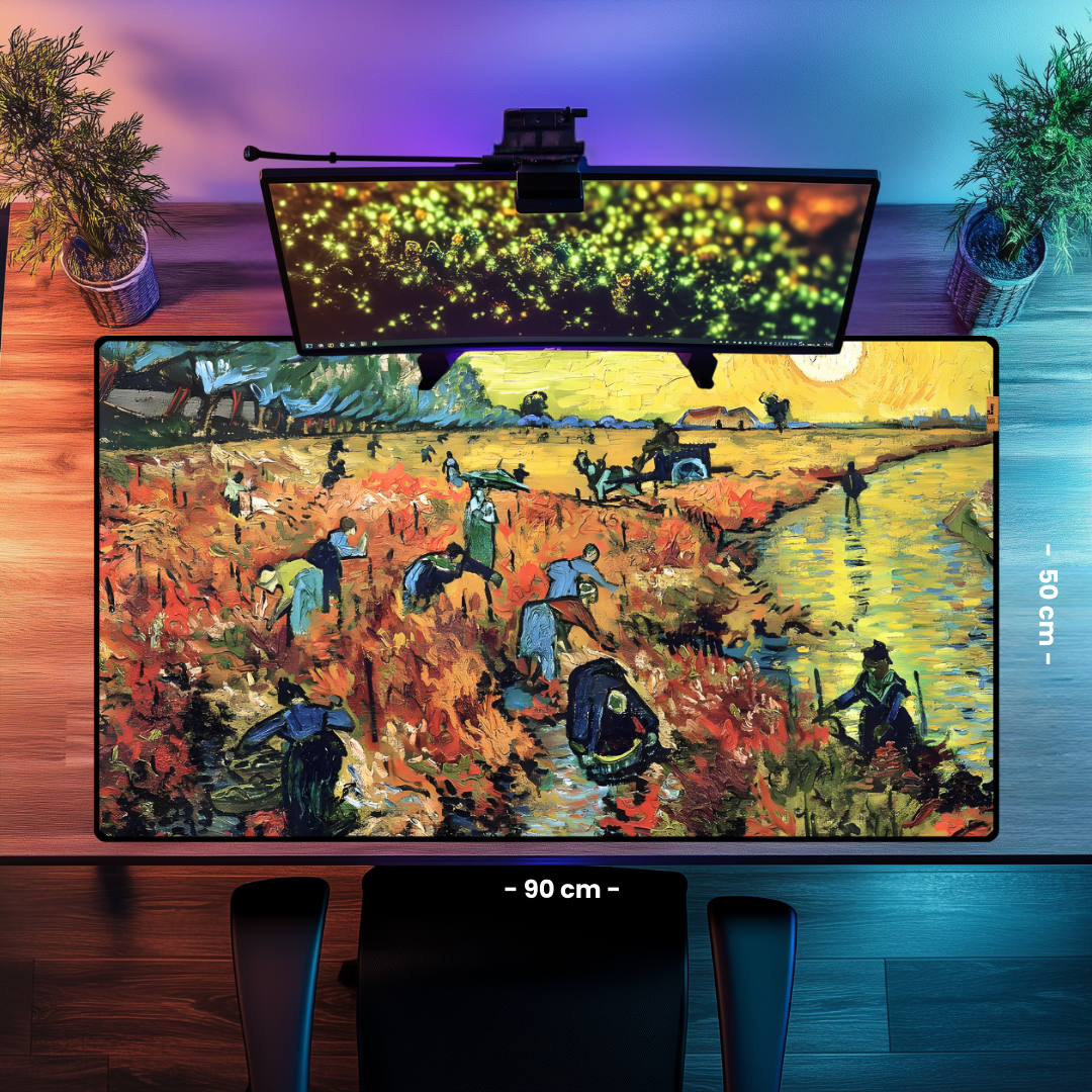 Kırmızı Üzüm Bağı The Red (Vineyard) - Vincent van Gogh - Mouse Pad & Masa Matı