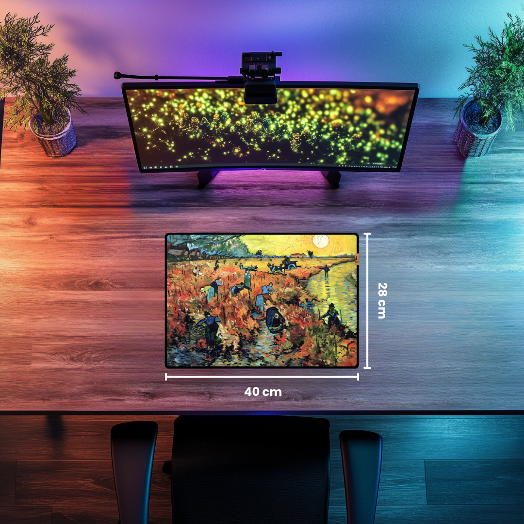 Kırmızı Üzüm Bağı The Red (Vineyard) - Vincent van Gogh - Mouse Pad & Masa Matı