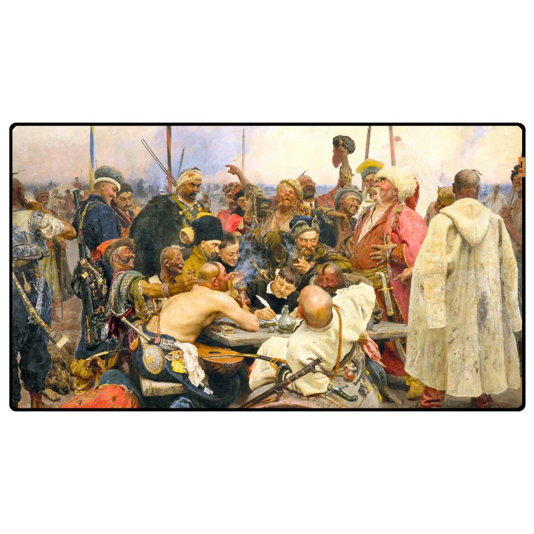 Türk Sultanına Mektup Yazan Zaporojya Kazakları (Reply of the Zaporozhian Cossacks) - Ilya Repin - Mouse Pad & Masa Matı
