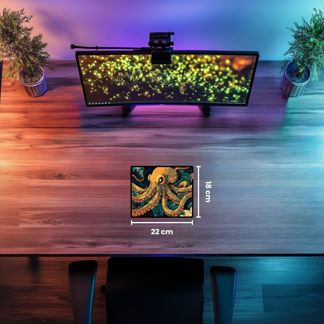 Ahtapot - Mouse Pad & Masa Matı