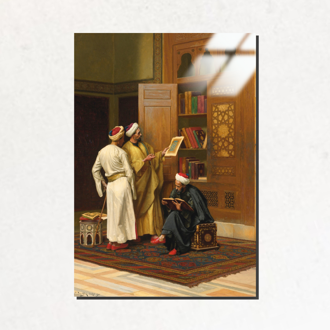 Alimler (The Scholars) - Ludwig Deutsch - Metal Poster & Tablo