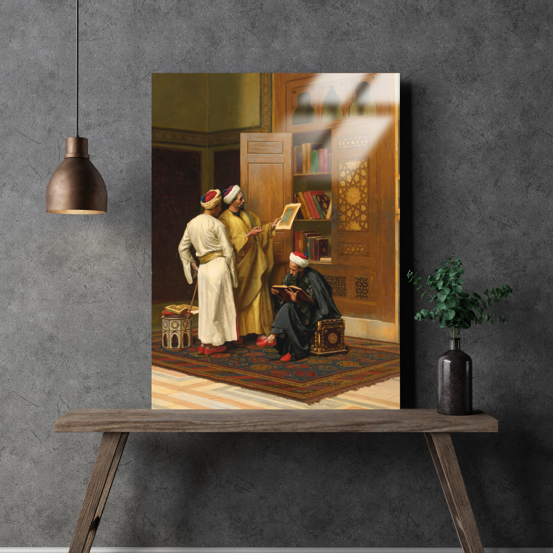 Alimler (The Scholars) - Ludwig Deutsch - Metal Poster & Tablo