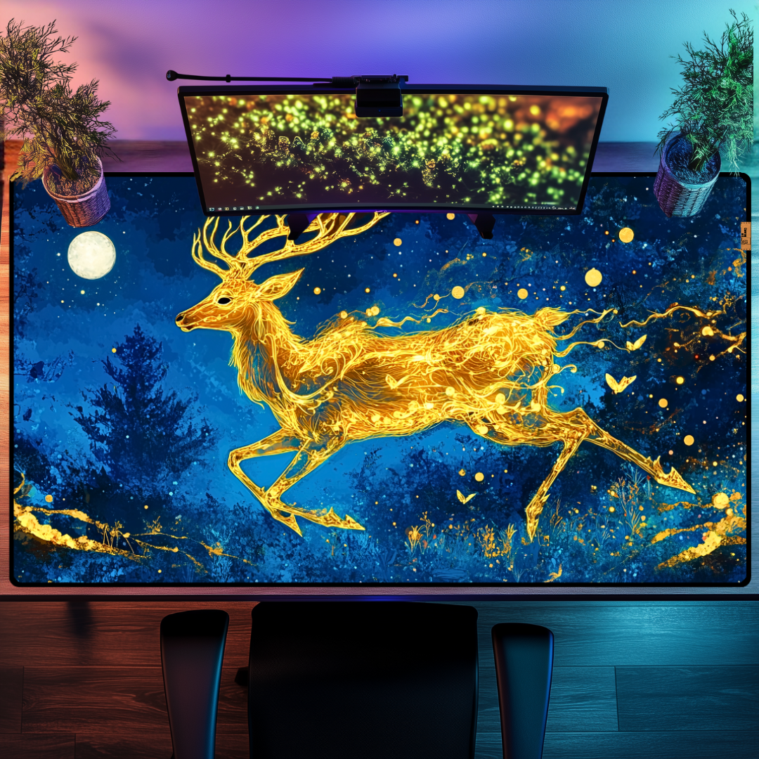Altın Geyik - Mouse Pad & Masa Matı