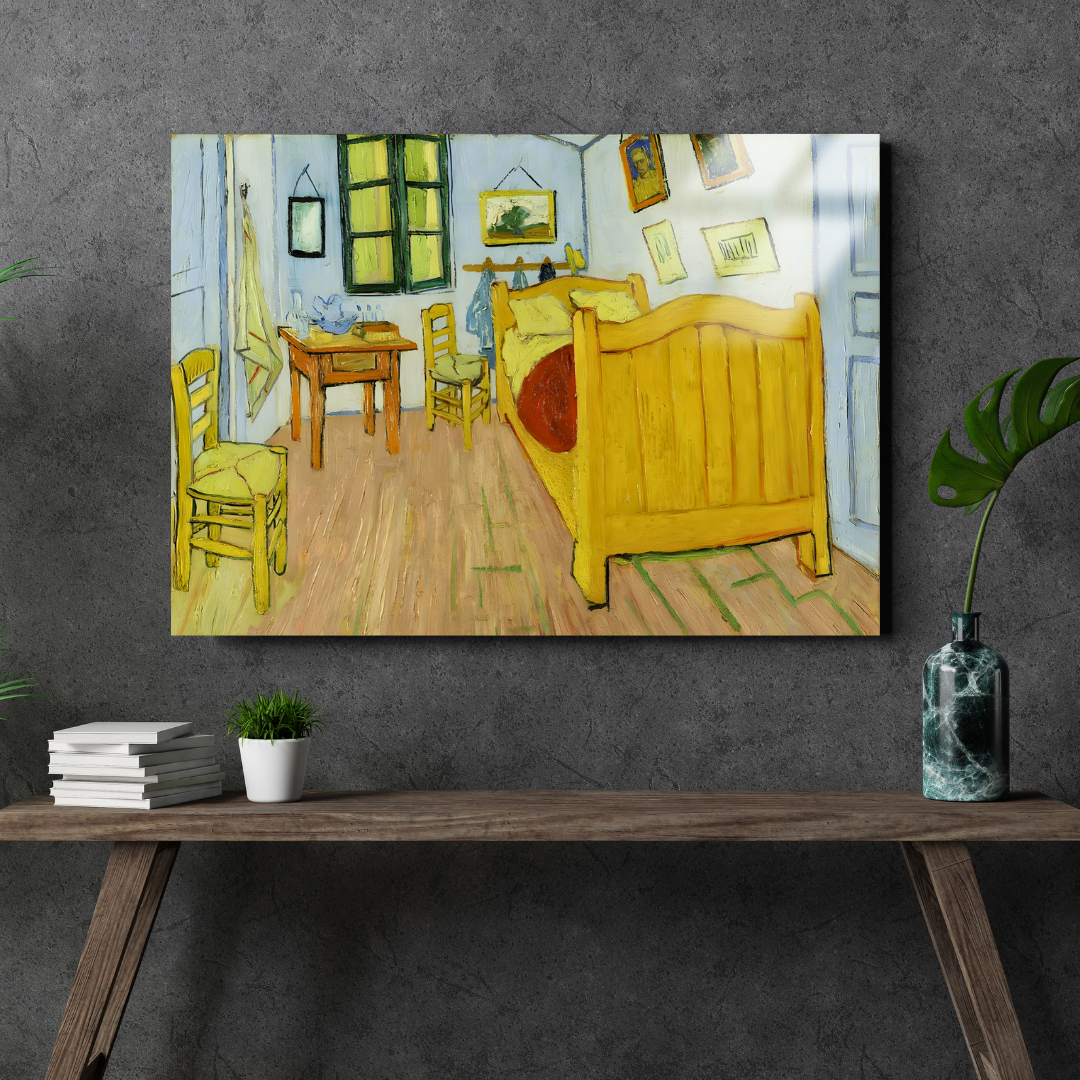 Arles'teki Yatak Odası (Bedroom in Arles) - Vincent van Gogh - Metal Poster & Tablo
