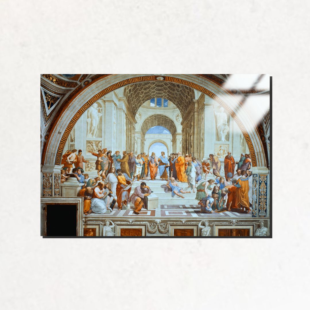Atina Okulu (The School of Athens) - Raphael - Metal Poster & Tablo