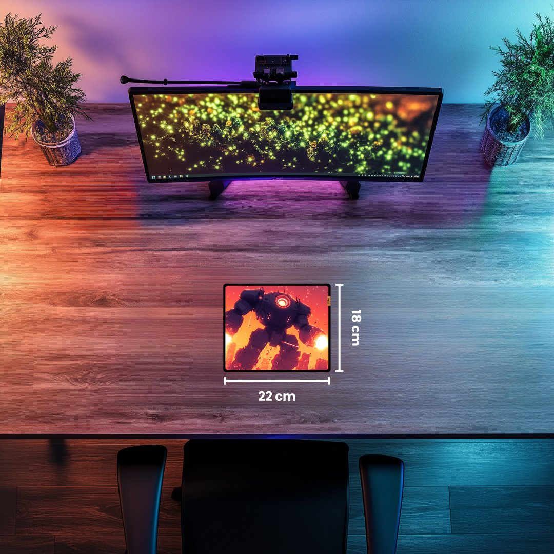 Attack of Robots - Mouse Pad & Masa Matı