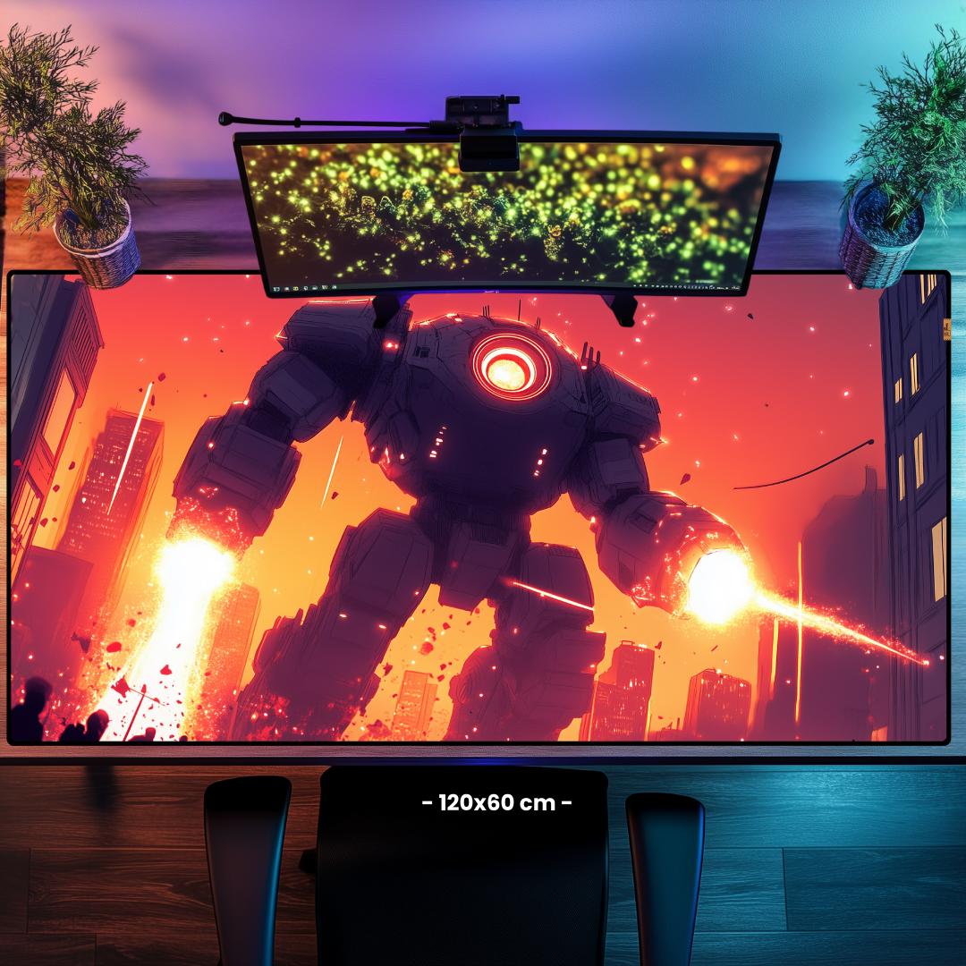 Attack of Robots - Mouse Pad & Masa Matı