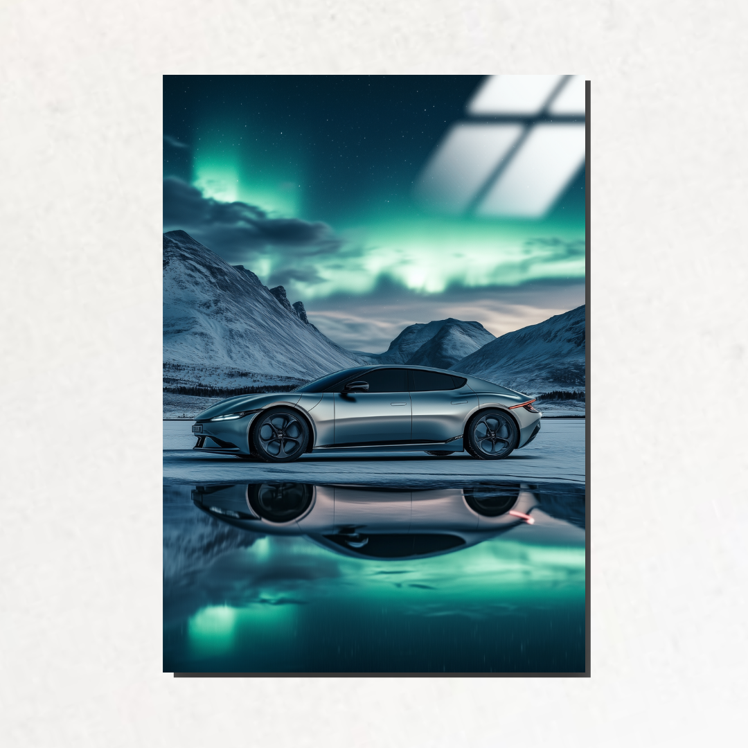Aurora Glide - Metal Poster & Tablo