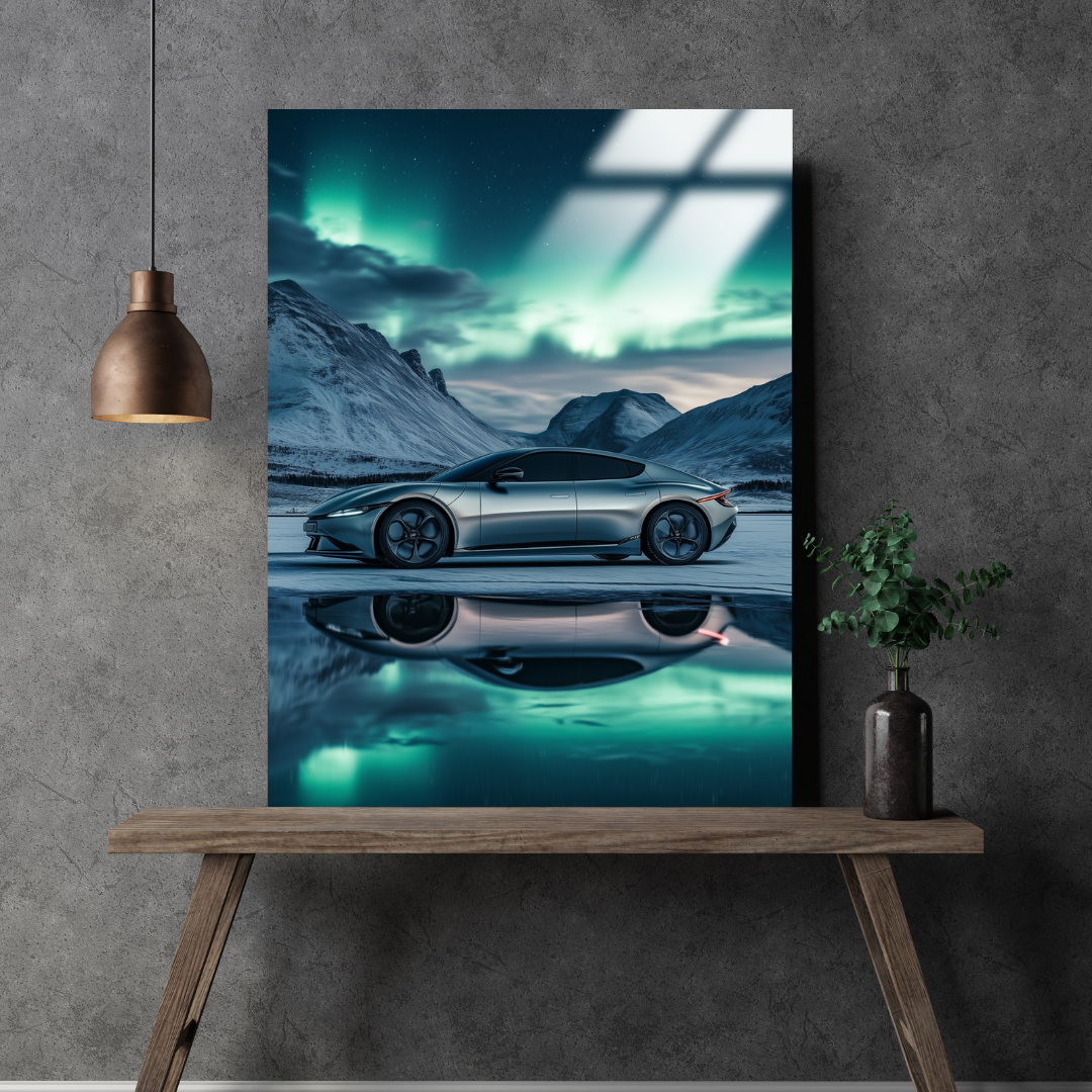 Aurora Glide - Metal Poster & Tablo