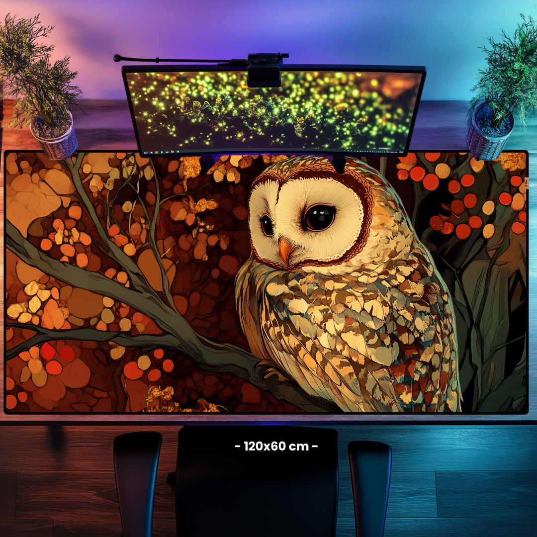 Baykuş - Mouse Pad & Masa Matı