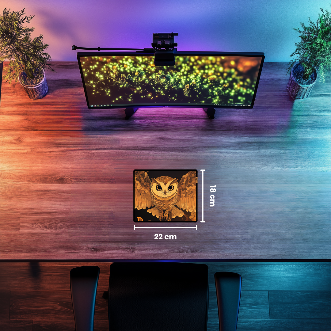 Baykuş (2) - Mouse Pad & Masa Matı