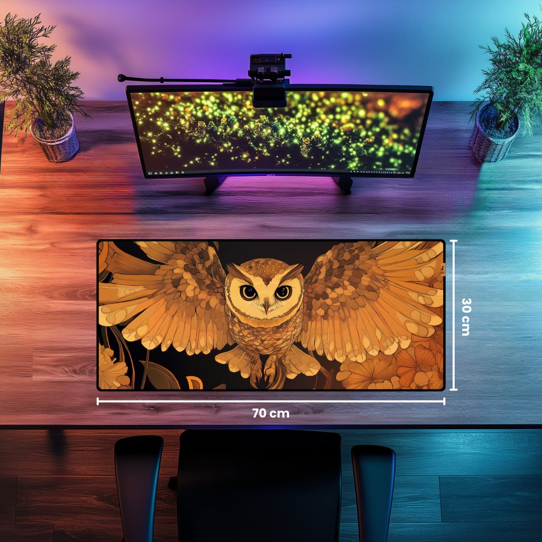 Baykuş (2) - Mouse Pad & Masa Matı