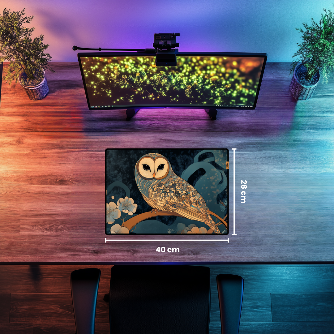 Baykuş (3) - Mouse Pad & Masa Matı