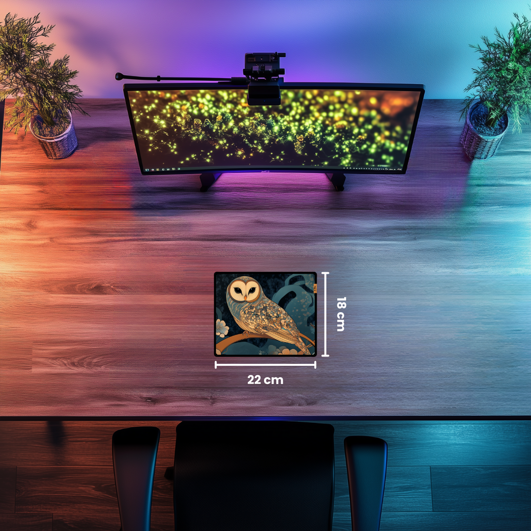 Baykuş (3) - Mouse Pad & Masa Matı
