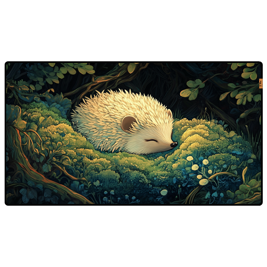 Beyaz Kirpi - Mouse Pad & Masa Matı