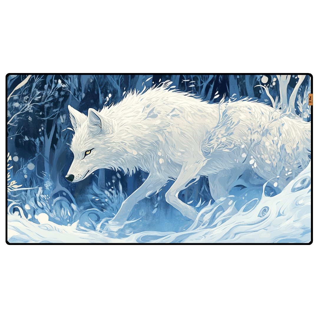Beyaz Kurt - Mouse Pad & Masa Matı