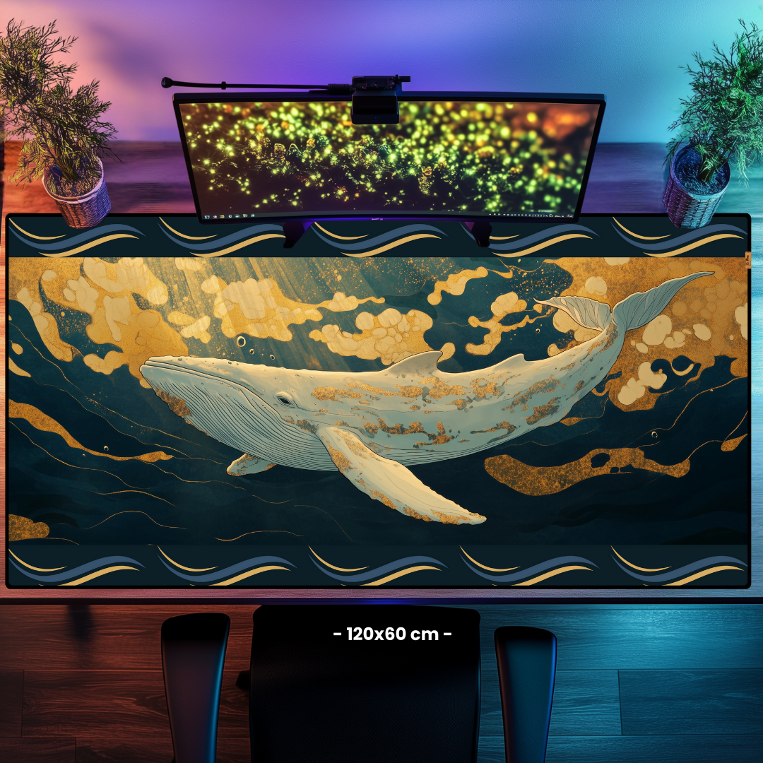 Beyaz Balina - Mouse Pad & Masa Matı
