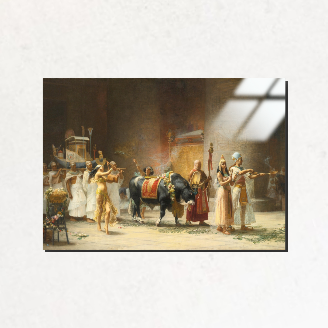 Boğa Apis İçin Tören Alayı ( The Procession of the Bull Apis) - Frederick Arthur Bridgman