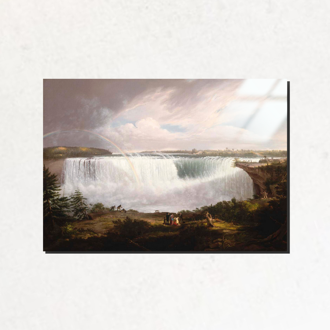 Büyük At Nalı Şelalesi, Niagara (The Great Horseshoe Fall Niagara) - Alvan Fischer - Metal Poster & Tablo
