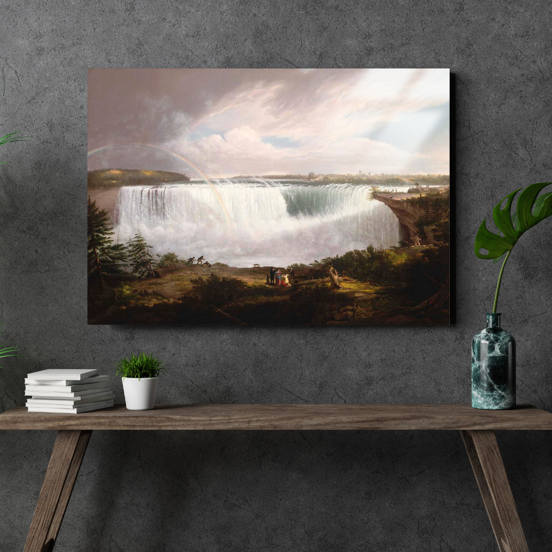 Büyük At Nalı Şelalesi, Niagara (The Great Horseshoe Fall Niagara) - Alvan Fischer - Metal Poster & Tablo