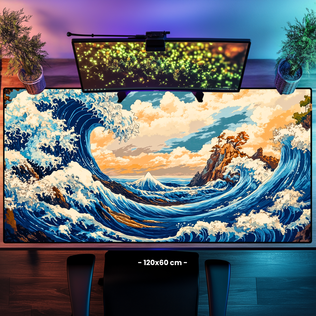 Büyük Dalga - Mouse Pad & Masa Matı