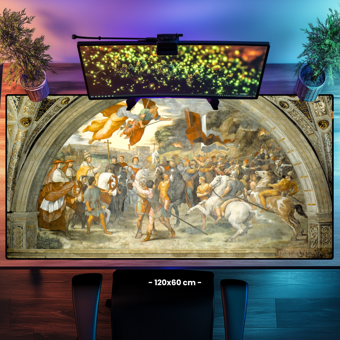 Büyük Leo ve Atilla'nın Toplantısı (The Meeting of Leo the Great and Attila) - Raphael - Mouse Pad & Masa Matı