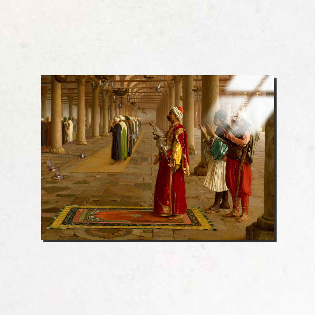 Camiide Namaz (Prayer In The Mosque) - Jean-Léon Gérôme - Metal Poster & Tablo