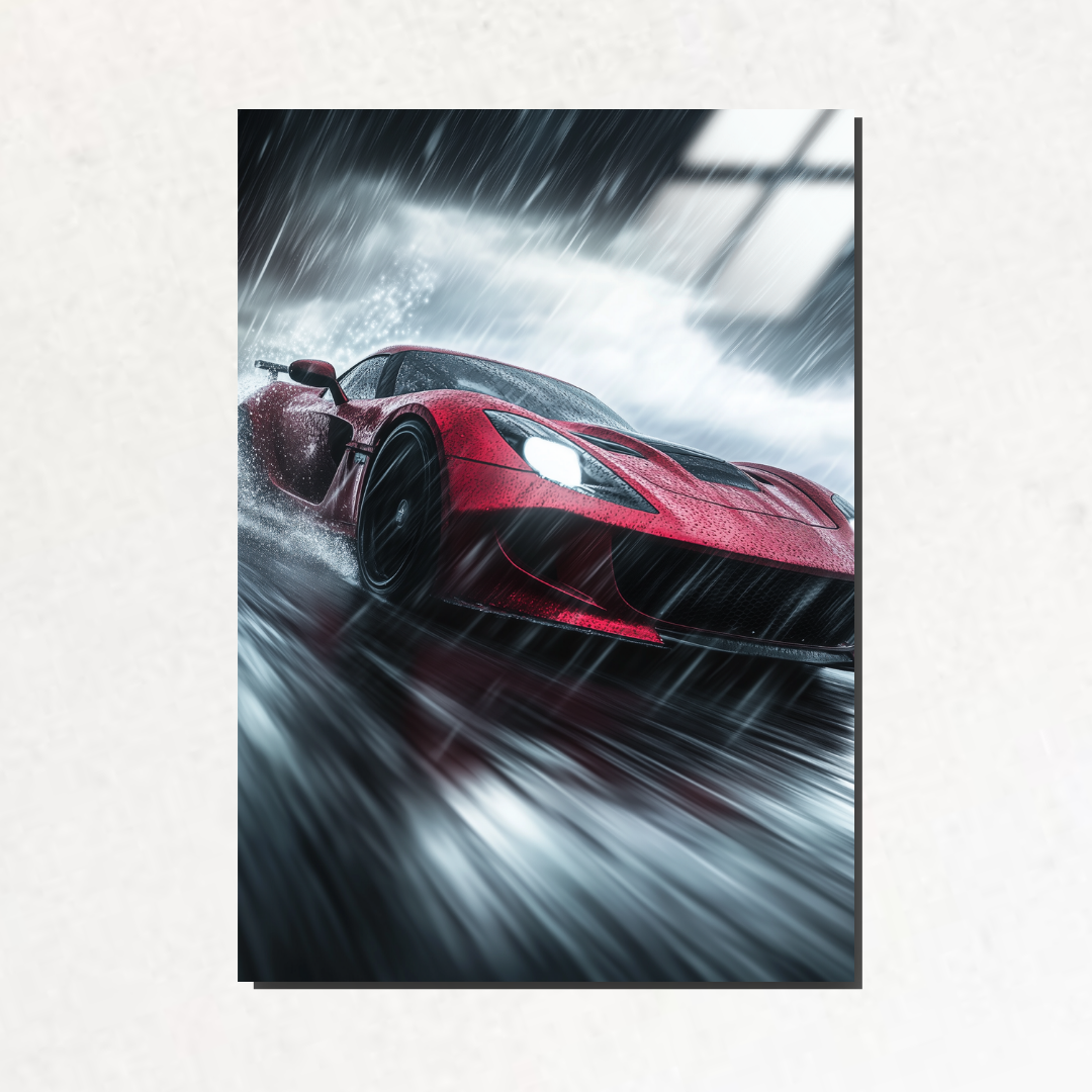 Carbon Stride - Metal Poster & Tablo