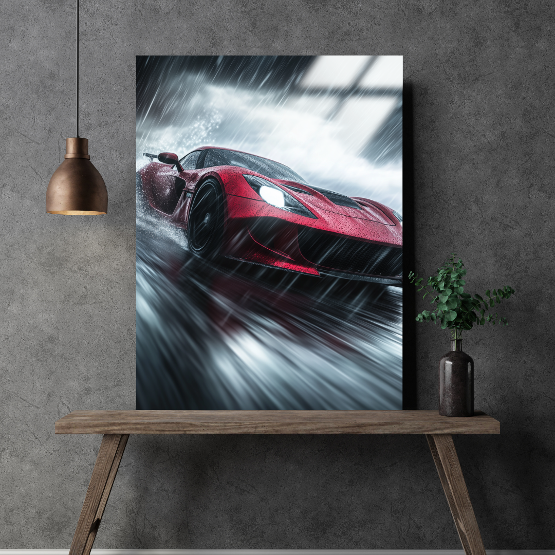 Carbon Stride - Metal Poster & Tablo
