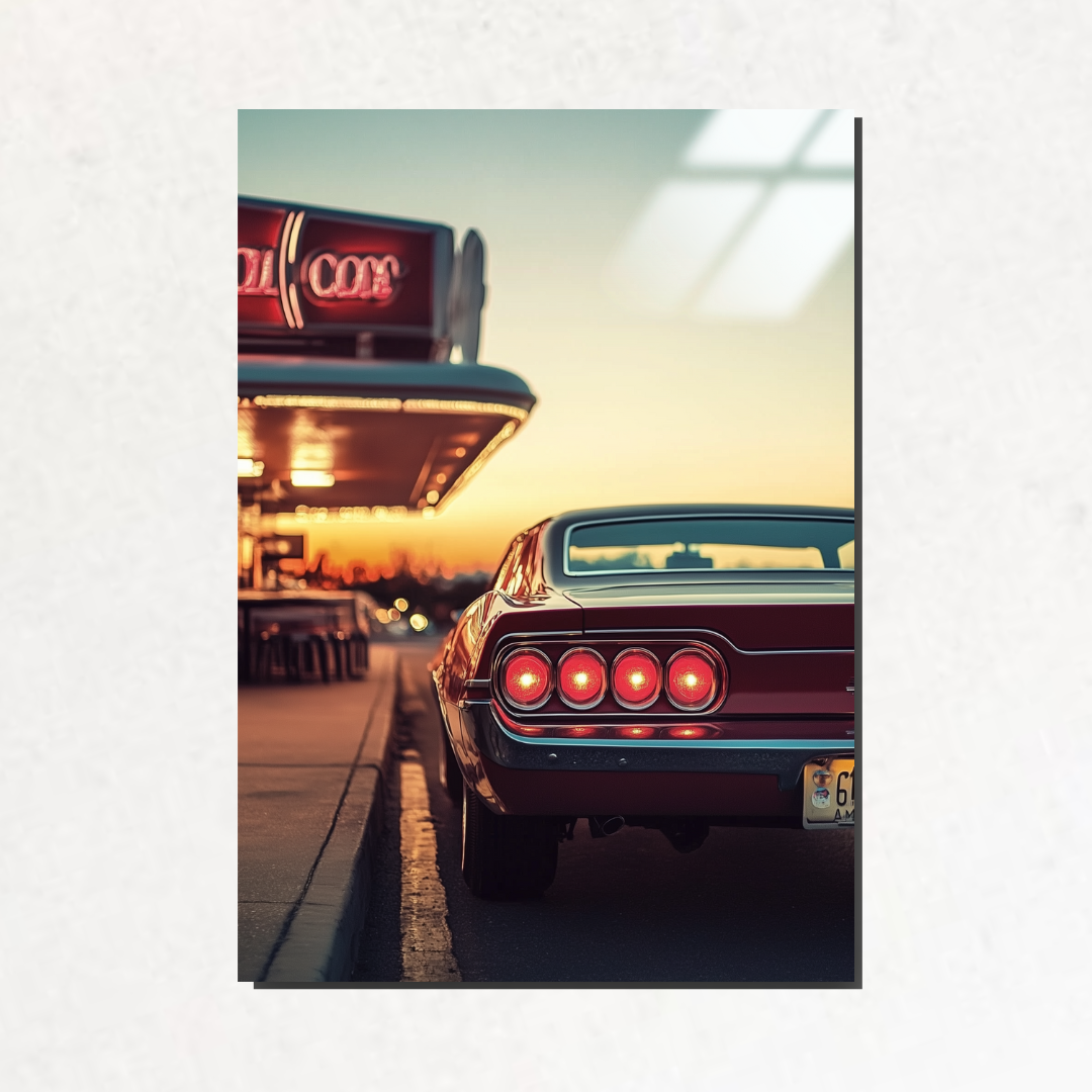 Chrome Fury - Metal Poster & Tablo