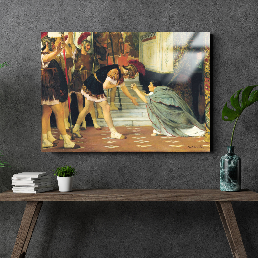 Claudius'un İmparator İlan Edilmesi (Proclaiming Claudius Emperor) - Lawrence Alma Tadema - Metal Poster & Tablo